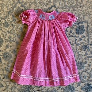 Girls smocked dress